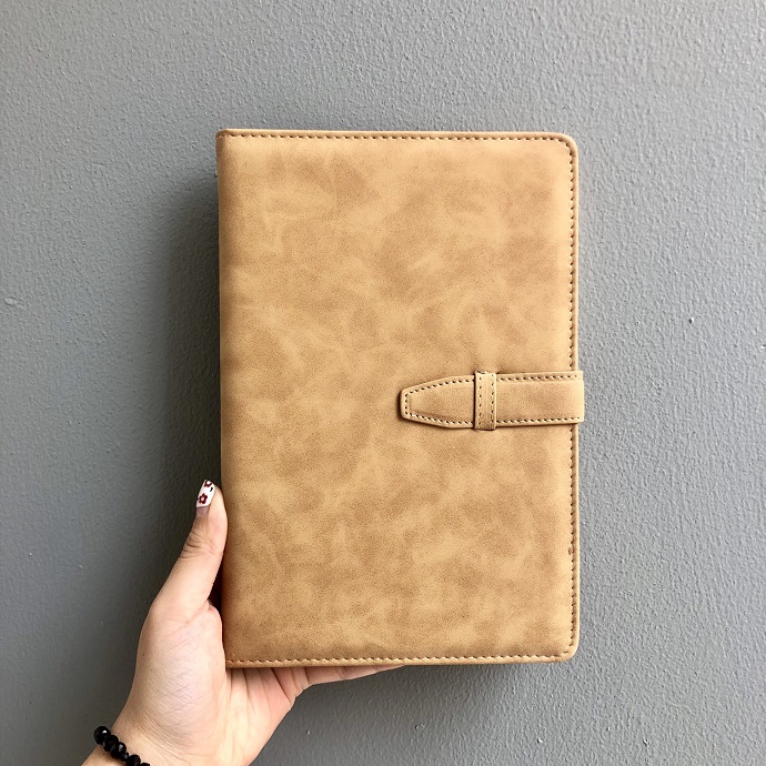 Bộ Sổ Tay Da PU Cao Cấp Nhiều Màu – Khóa Gài Sang Trọng