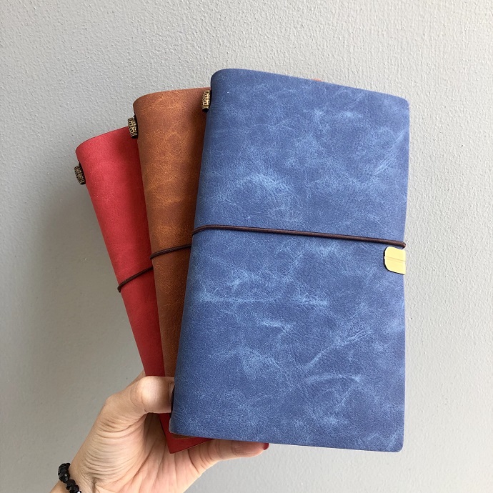 Sổ Da Bìa Mềm Vintage Cao Cấp – Notebook Handmade Dây Buộc