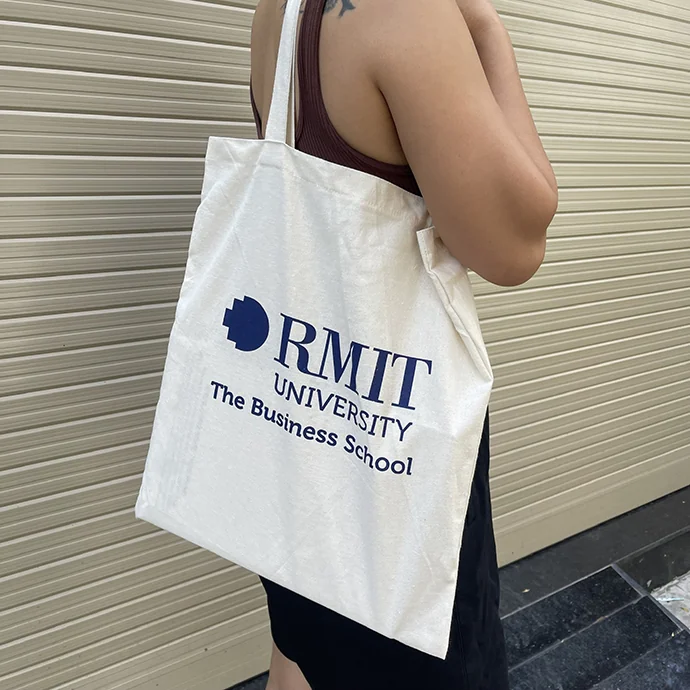 Túi Canvas In Logo RMIT University - Gia Công Túi Canvas Số Lượng Lớn - Giá Tốt
