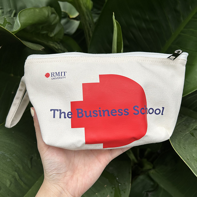 Túi Canvas Mini - Túi Canvas In Logo Đại Học RMIT In & Thêu Logo Theo Yêu Cầu