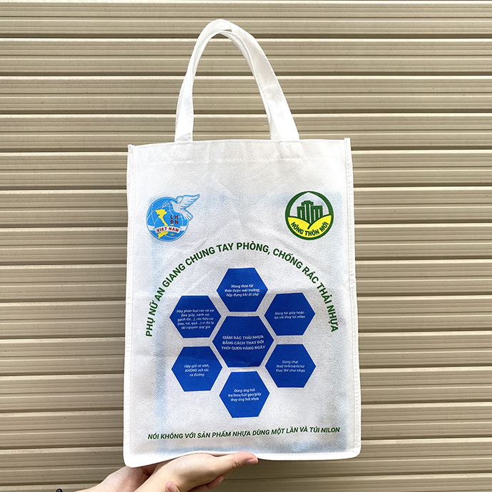 Túi Vải Không Dệt Màu Trắng - Nhận In Logo Theo Yêu Cầu