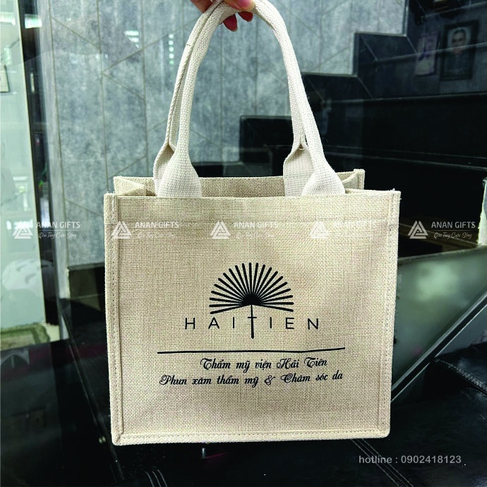 Túi Vải Đay In Logo Theo Yêu Cầu - Sản Xuất Túi Xách Du Lịch Giá Rẻ