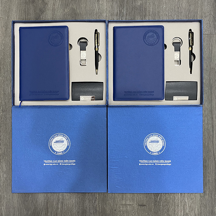Bộ Quà Tặng Sổ Tay Bút USB In Logo – Giftset Doanh Nghiệp Cao Cấp