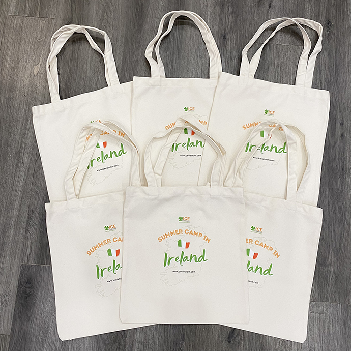 Túi Canvas In Logo ICEVIETNAM - In Chuyển Nhiệt Số Lượng Lớn, Giá Tốt