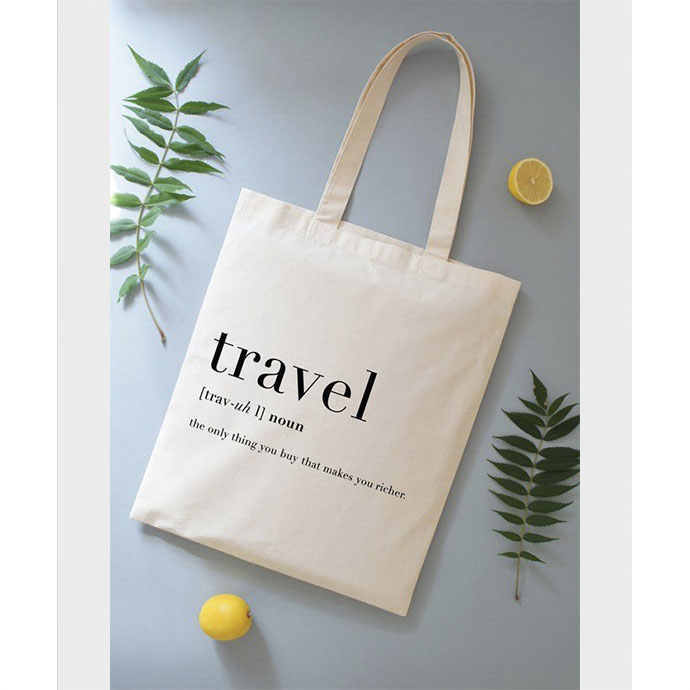 Túi Vải Canvas Quai Dài – In Logo Theo Yêu Cầu