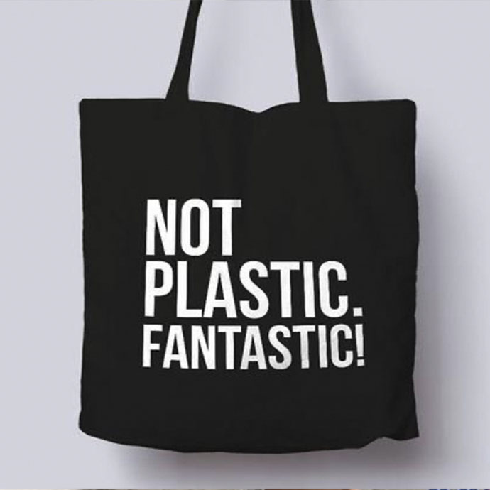 Túi Tote Vải Màu Đen In Ấn Thiết Kế Theo Yêu Cầu