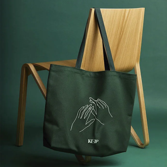 Túi Vải Canvas Màu Xanh Đậm In Ấn Thiết Kế Theo Yêu Cầu