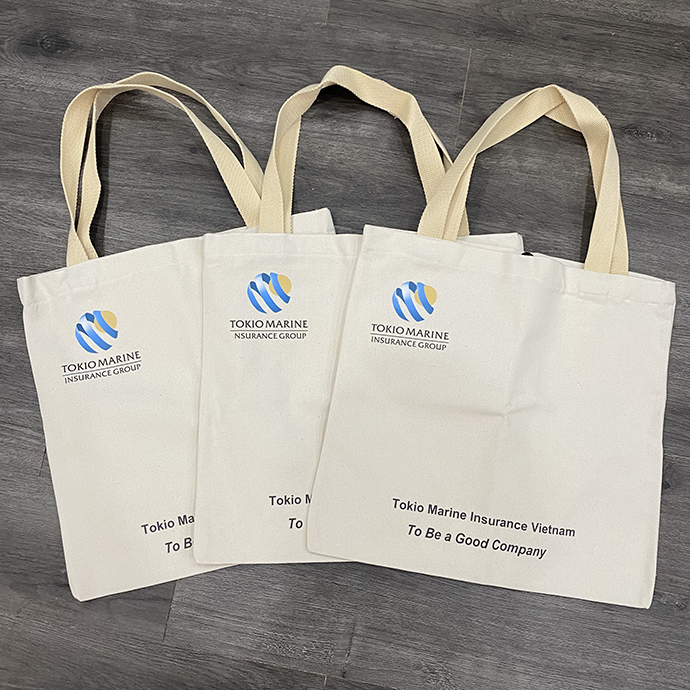 Túi Canvas In Chuyển Nhiệt TOKIO MARINE - Sản Xuất Số Lượng Lớn Giá Tốt
