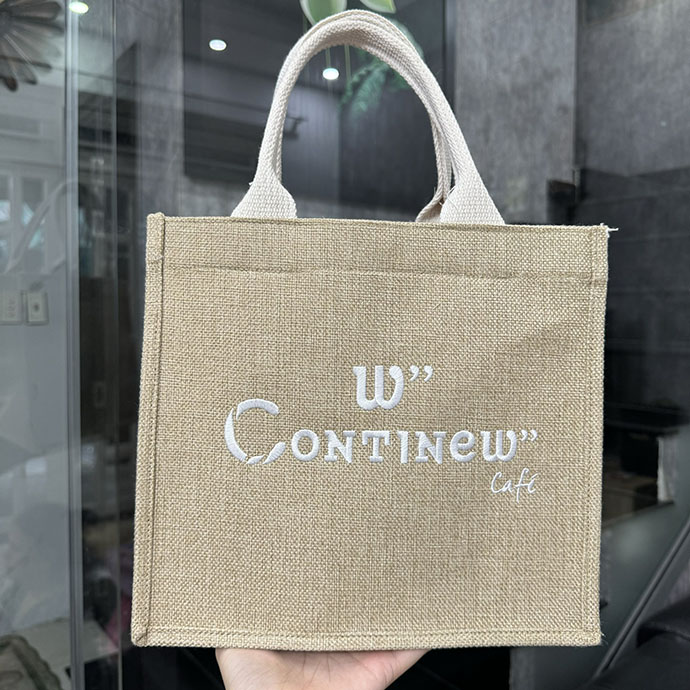 Túi Vải Đay Thêu Logo Theo Yêu Cầu - Quà Tặng Quảng Cáo Độc Đáo, Chất Lượng