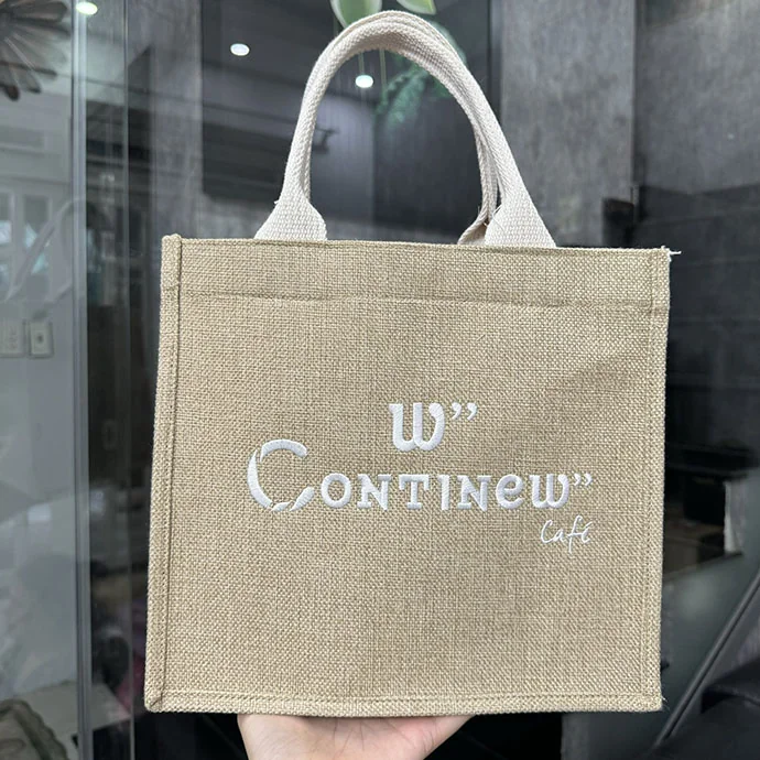 Túi Vải Đay Thêu Logo Theo Yêu Cầu - Quà Tặng Quảng Cáo Độc Đáo, Chất Lượng