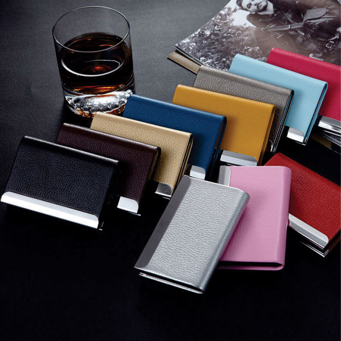 Hộp Đựng Namecard Da Phối Kim Loại Cao Cấp – Sang Trọng, Nhiều Màu, In Logo Theo Yêu Cầu