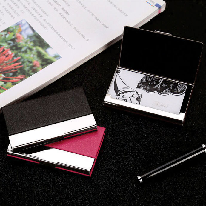 Hộp Đựng Danh Thiếp Da Phối Kim Loại Cao Cấp – Sang Trọng, Tinh Tế, In Logo Doanh Nghiệp