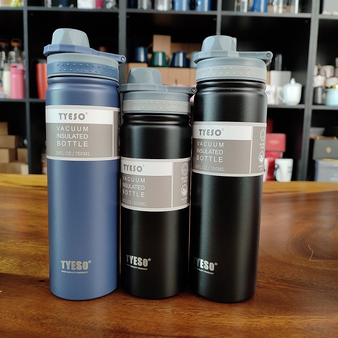 Bình Giữ Nhiệt Chân Không TYESO 530ml / 750ml In Logo Theo Yêu Cầu – Quà Tặng Doanh Nghiệp