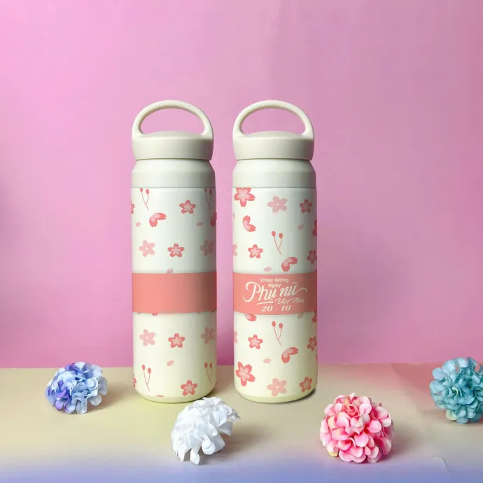 Bình Giữ Nhiệt Hoa Anh Đào – Quà Tặng Doanh Nghiệp Dành Riêng Cho Phụ Nữ 20/10