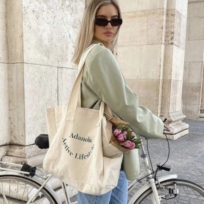 Túi Tote Canvas Thời Trang Nữ Adanola Active Lifestyle