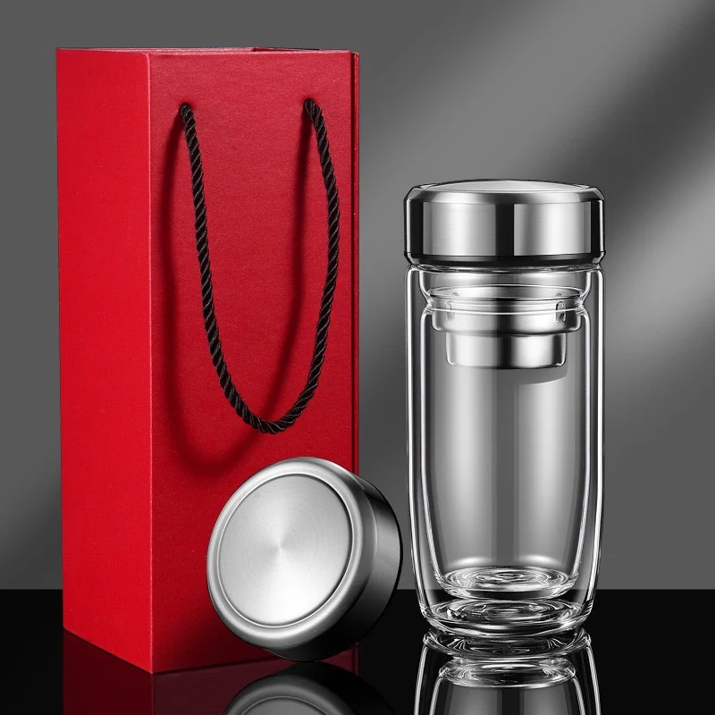 Bình Thủy Tinh Hai Lớp - Ly Thủy Tinh Cách Nhiệt Cho Phòng Họp