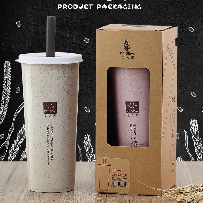 Ly Uống Nước Lúa Mạch DR Slow 450ml – Quà Tặng Doanh Nghiệp Cao Cấp, Thân Thiện Môi Trường