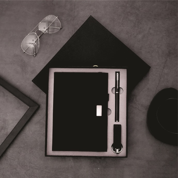 Bộ Quà Tặng Sổ – Bút – Móc Khóa Cao Cấp – Quà Tặng Doanh Nghiệp Sang Trọng