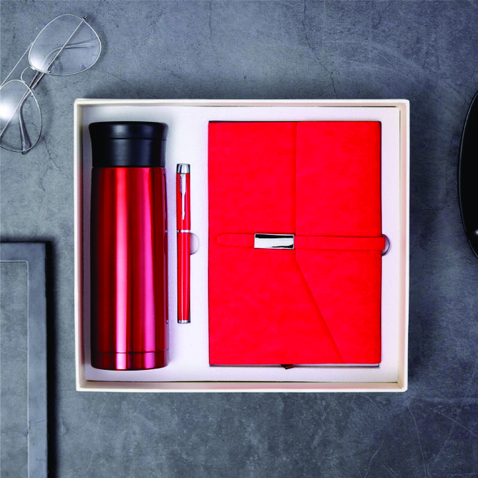 Set Quà Tặng Doanh Nghiệp Cao Cấp: Bình Giữ Nhiệt – Sổ Da – Bút Ký