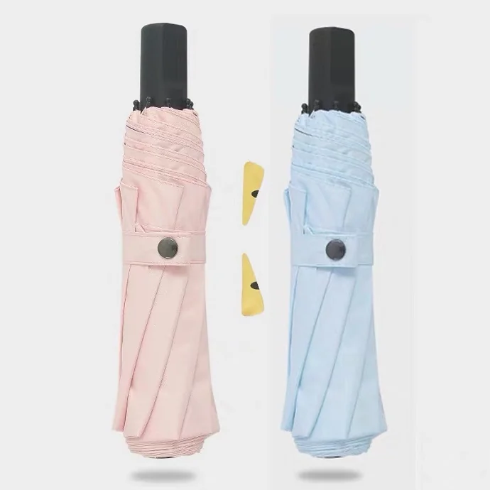Ô Dù Gấp Mini Pastel Hồng Xanh – Thiết Kế Nhỏ Gọn, Chống Thấm