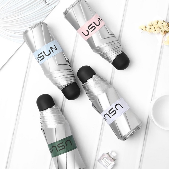 Ô Dù Gấp Mini Phủ Bạc Chống Nắng UV Cao Cấp