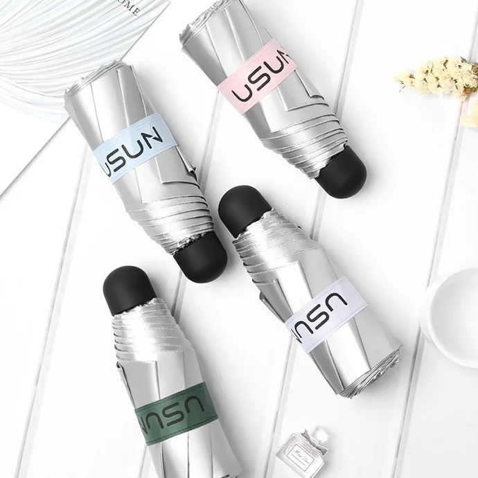 Ô Dù Gấp Mini Phủ Bạc Chống Nắng UV Cao Cấp