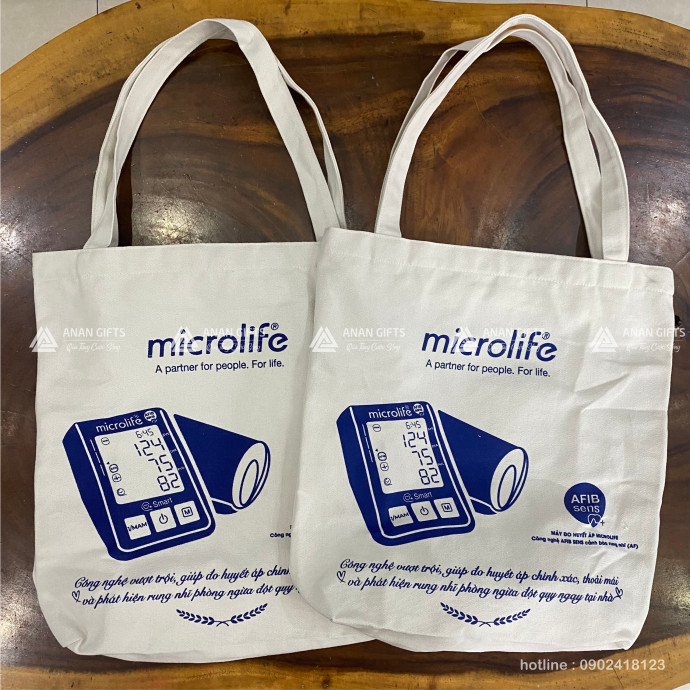 Túi Vải Canvas In Kéo Lụa Theo Yêu Cầu Giá Rẻ - Túi Vải Canvas In Logo Theo Yêu Cầu