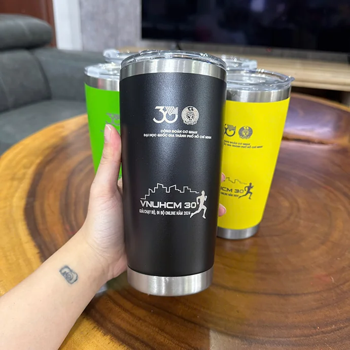 Bình Giữ Nhiệt In Khắc Logo Theo Yêu Cầu - Nhiều Màu, Giá Tốt