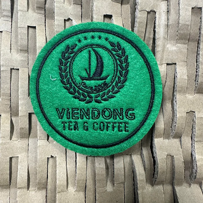 Lót Ly Vải Thêu Logo Theo Yêu Cầu - Sang Trọng, Độc Đáo, Giá Tốt