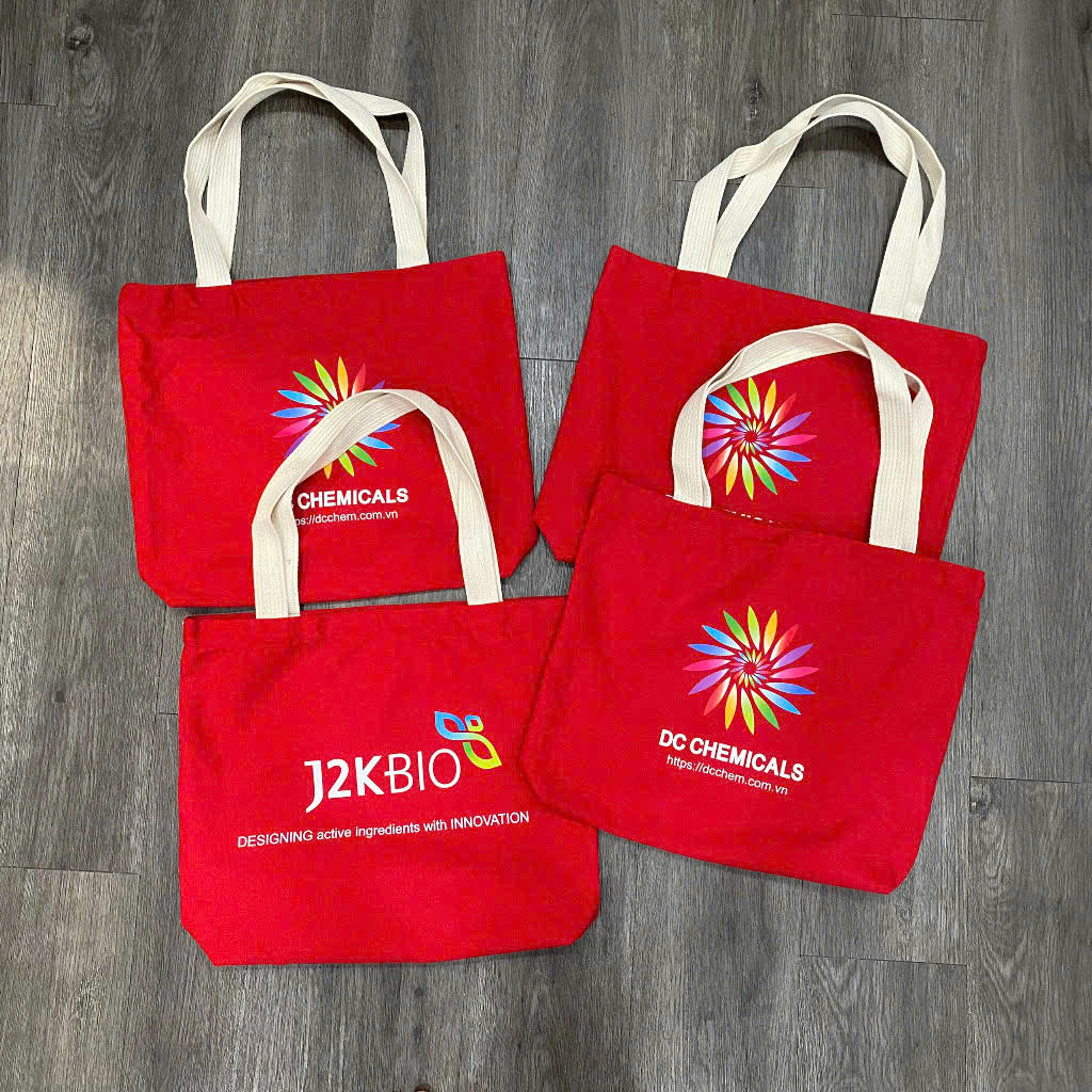 Túi Vải Canvas Màu Đỏ In Logo Theo Yêu Cầu – Nổi Bật & Thời Trang