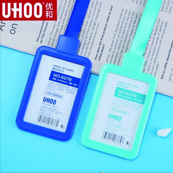 Bao Đeo Thẻ Nhựa UHOO No.6078 – Bền Đẹp, Màu Sắc Trẻ Trung