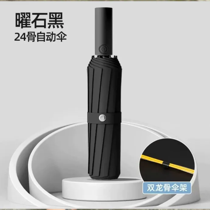 Dù Gấp 3 Cao Cấp 12 Nan – Cán Vuông Sang Trọng – In Logo Theo Yêu Cầu