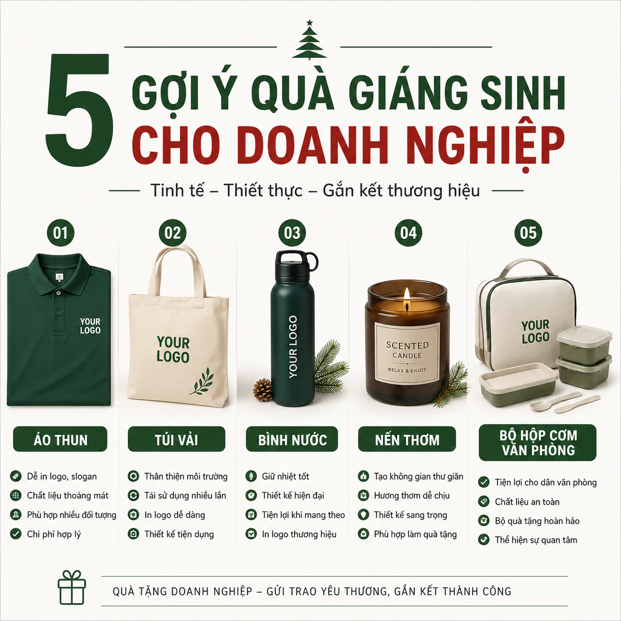 5 Gợi Ý Quà Giáng Sinh Cho Doanh Nghiệp Ý Nghĩa Và Thiết Thực