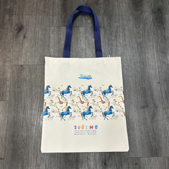 Túi Vải Canvas In Logo Theo Yêu Cầu Giá Rẻ – Túi Tote Canvas Quà Tặng Doanh Nghiệp