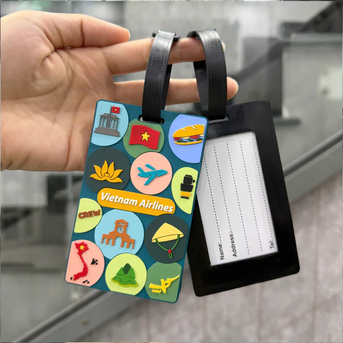 Thẻ Hành Lý In Logo Theo Yêu Cầu – Tag Hành Lý PVC Cao Cấp