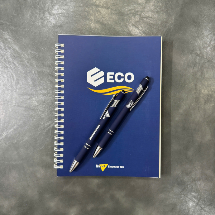 Bộ Quà Tặng Sổ Và Bút Kim Loại In Logo Theo Yêu Cầu | Sang Trọng – Giá Tốt